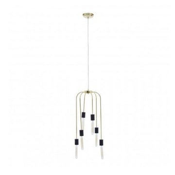 Lagona 6-Bulb Gold Pendant Light
