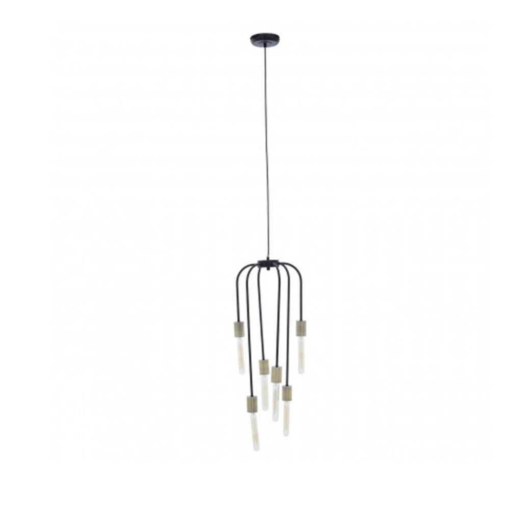 Lagona 6-Bulb Black Pendant Light