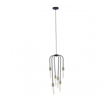 Lagona 6-Bulb Black Pendant Light