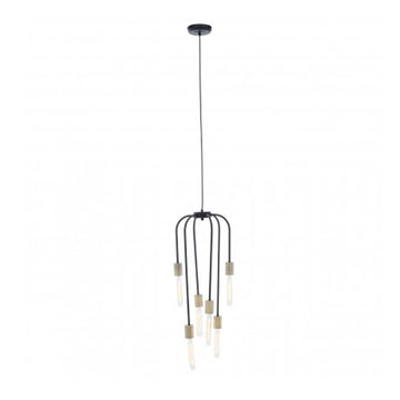 Lagona 6-Bulb Black Pendant Light