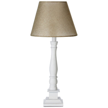 Raine White Wooden Table Lamp