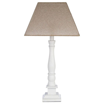 Raine White Wooden Table Lamp