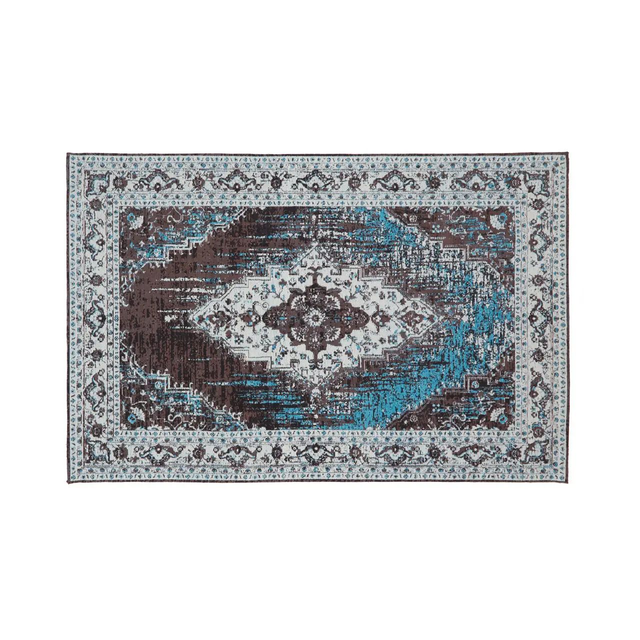 Bosin Morvi Small Blue Jacquard Rug