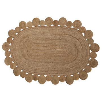 Bosin Demir Brown Oval Jute Rug