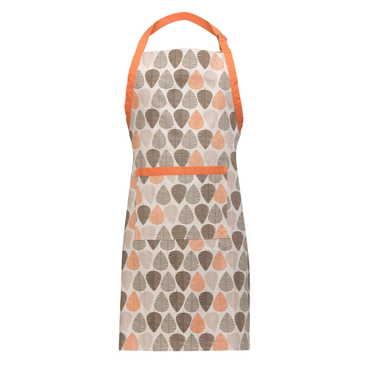 Orange Leaf 100% Cotton Pocket Apron