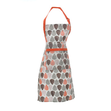 Orange Leaf 100% Cotton Pocket Apron