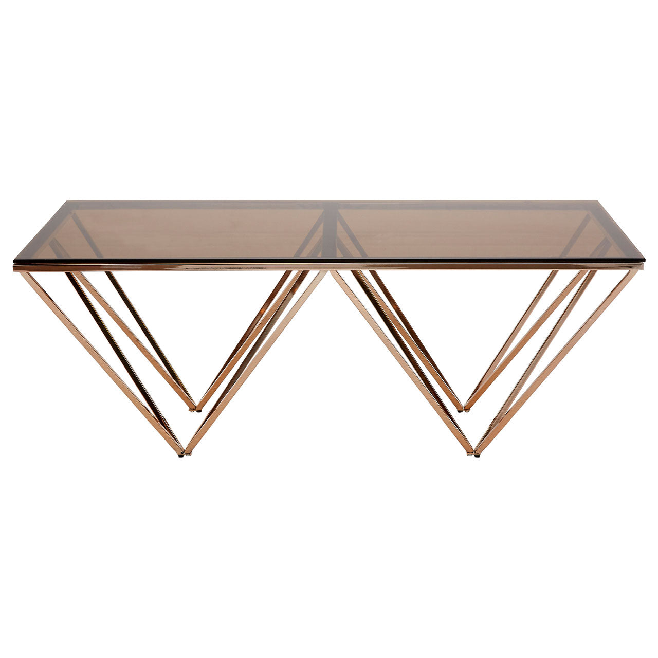 Mesmera Champagne Metal Legs Coffee Table