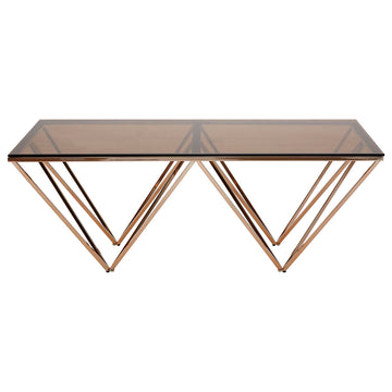 Mesmera Champagne Metal Legs Coffee Table