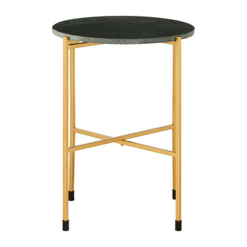 Templix Large Green Marble Top Side Table