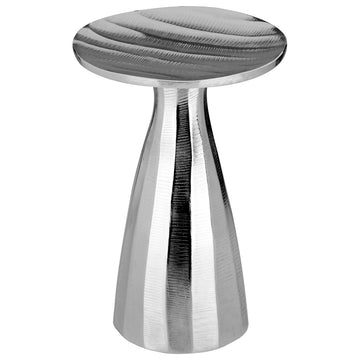 Harlington Townhouse Small Silver Aluminium Pillar Candle Holder