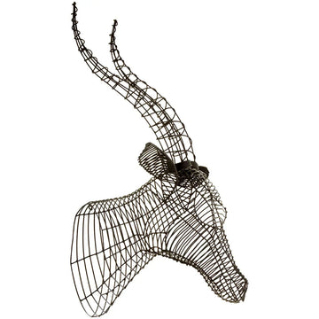 Zenir Black Steel Wire Antelope Head