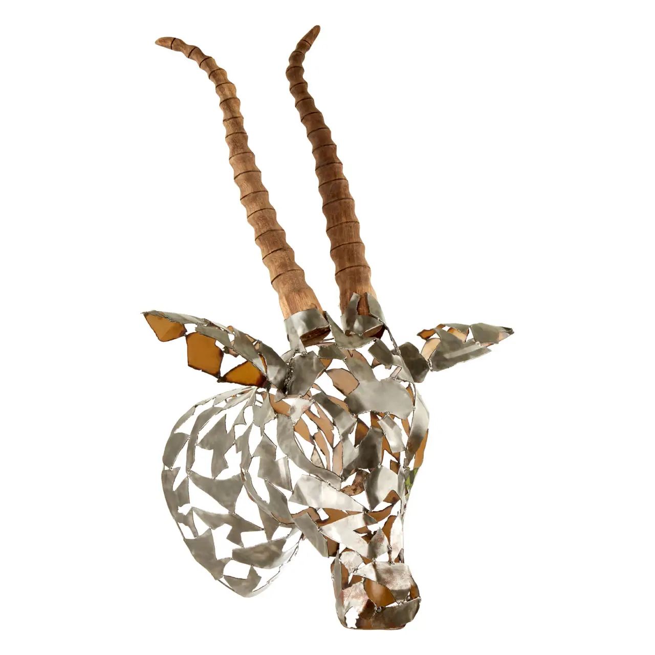 Zainab Recycled Metal Antelope Head
