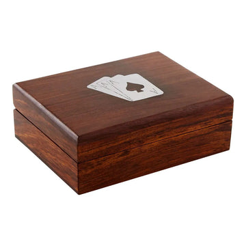 Winston Sheesham Wood Playing Card Box