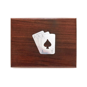 Winston Sheesham Wood Playing Card Box