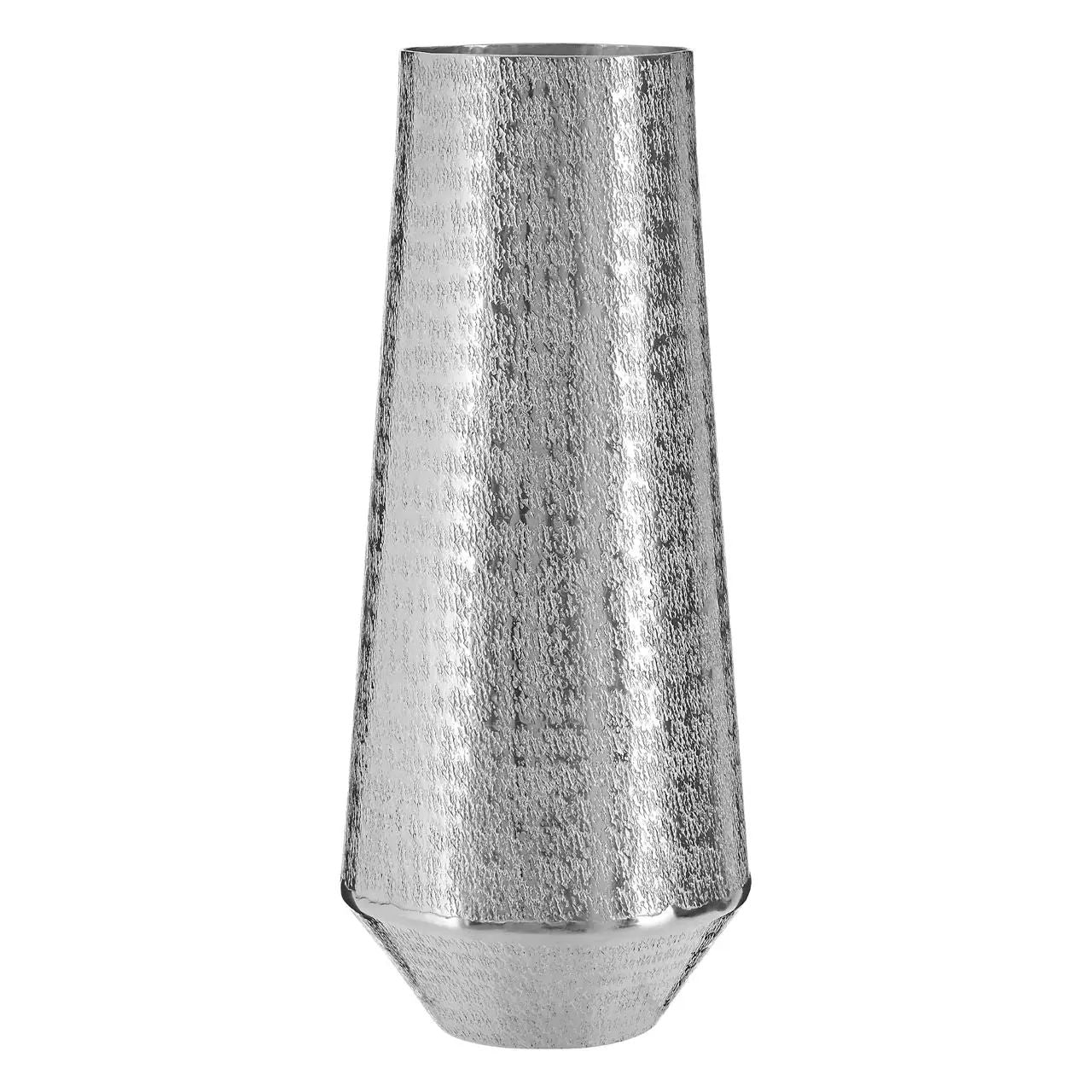 Savia Small Silver Aluminium Vase