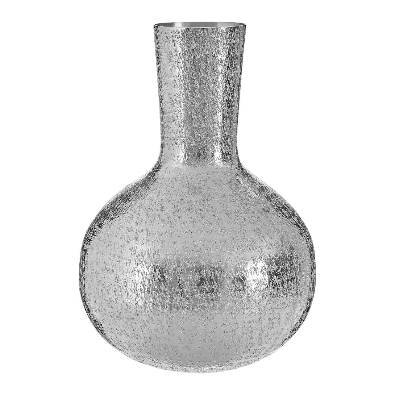 Savia Silver Aluminium Bottle Vase