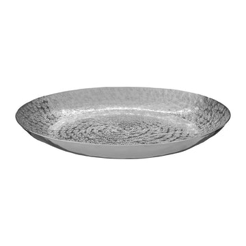 Savia Silver Aluminium Decorative Plate