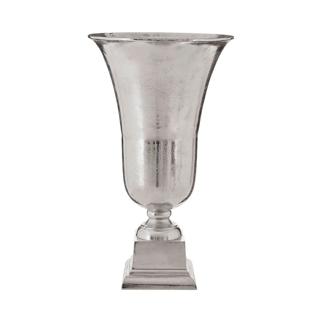 Harlington Townhouse Large Silver Aluminium Fluted Vase