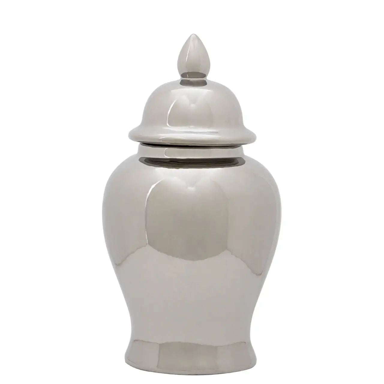 Harlington Townhouse Small Silver Ceramic Jar