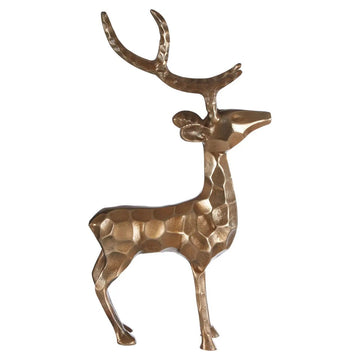 Gold Finish Standing Stag