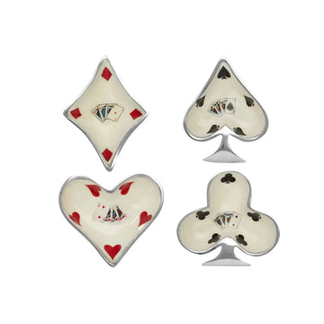 Winston 4Pcs Playing Cards Design Bowls