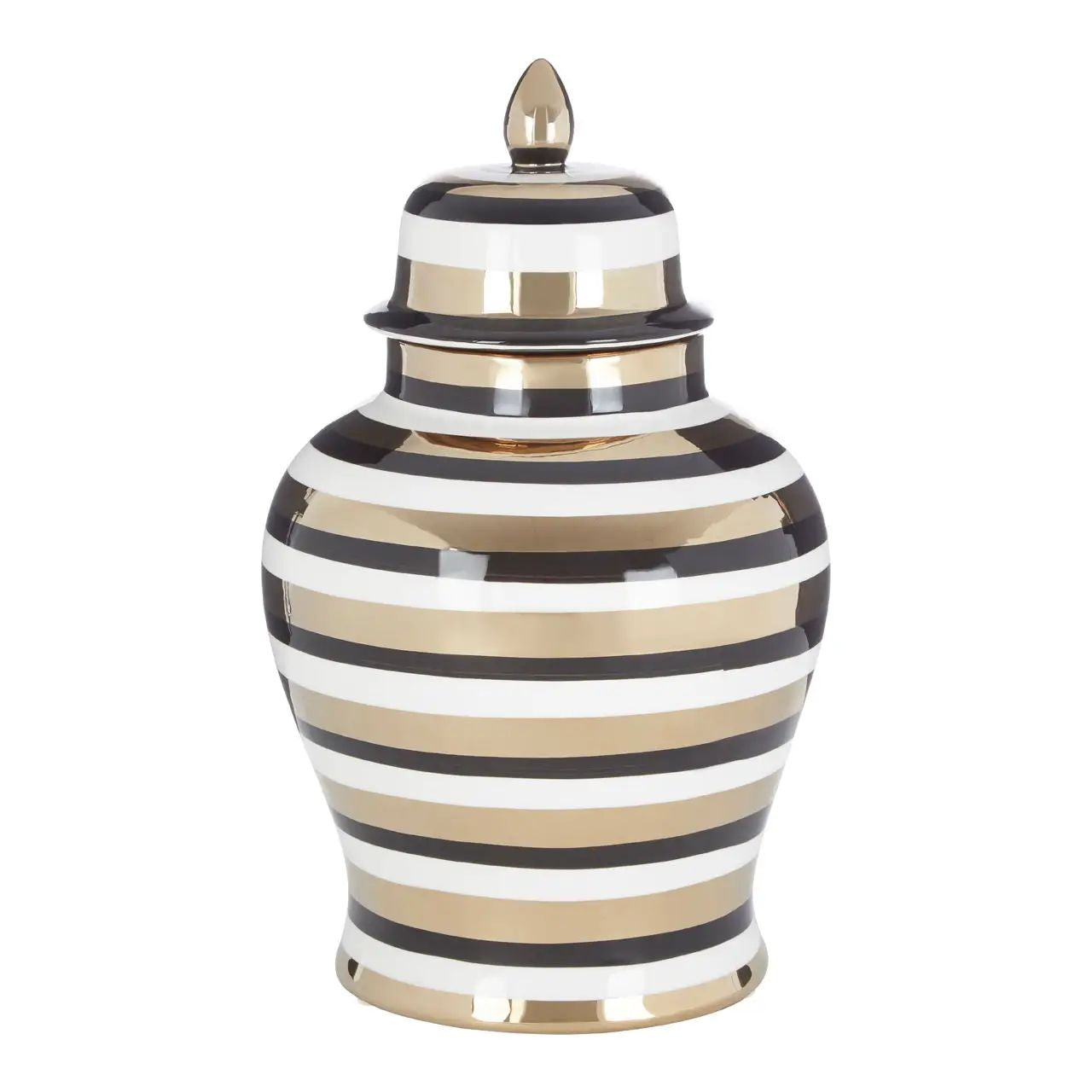 Senia Large Glazed Ceramic Decorative Ginger Jar