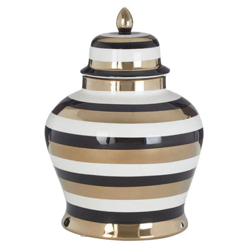 Senia Small Glazed Ceramic Decorative Ginger Jar