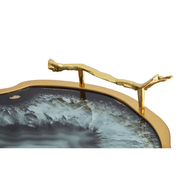 Selena Black & Gold Tray