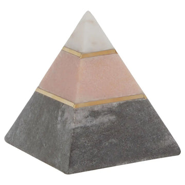 Kyrin Marble Pyramid Sculpture