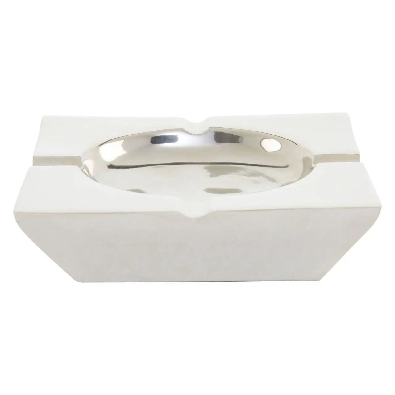 Winston Silver Nickel Finish Square Ashtray