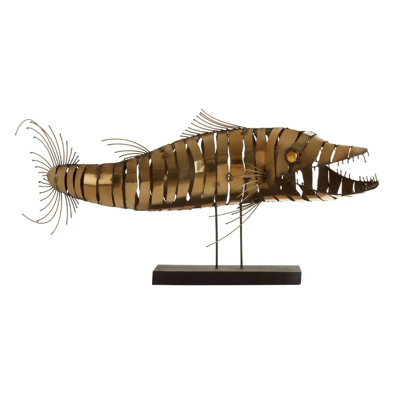 Zenir Stainless Steel Barracuda Sculpture