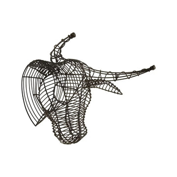 Zenir Black Steel Wire Buffalo Head