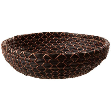 Gora Black Seagrass Decorative Bowl