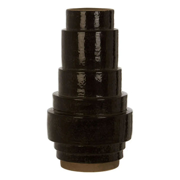 Raga Black Earthenware Vase