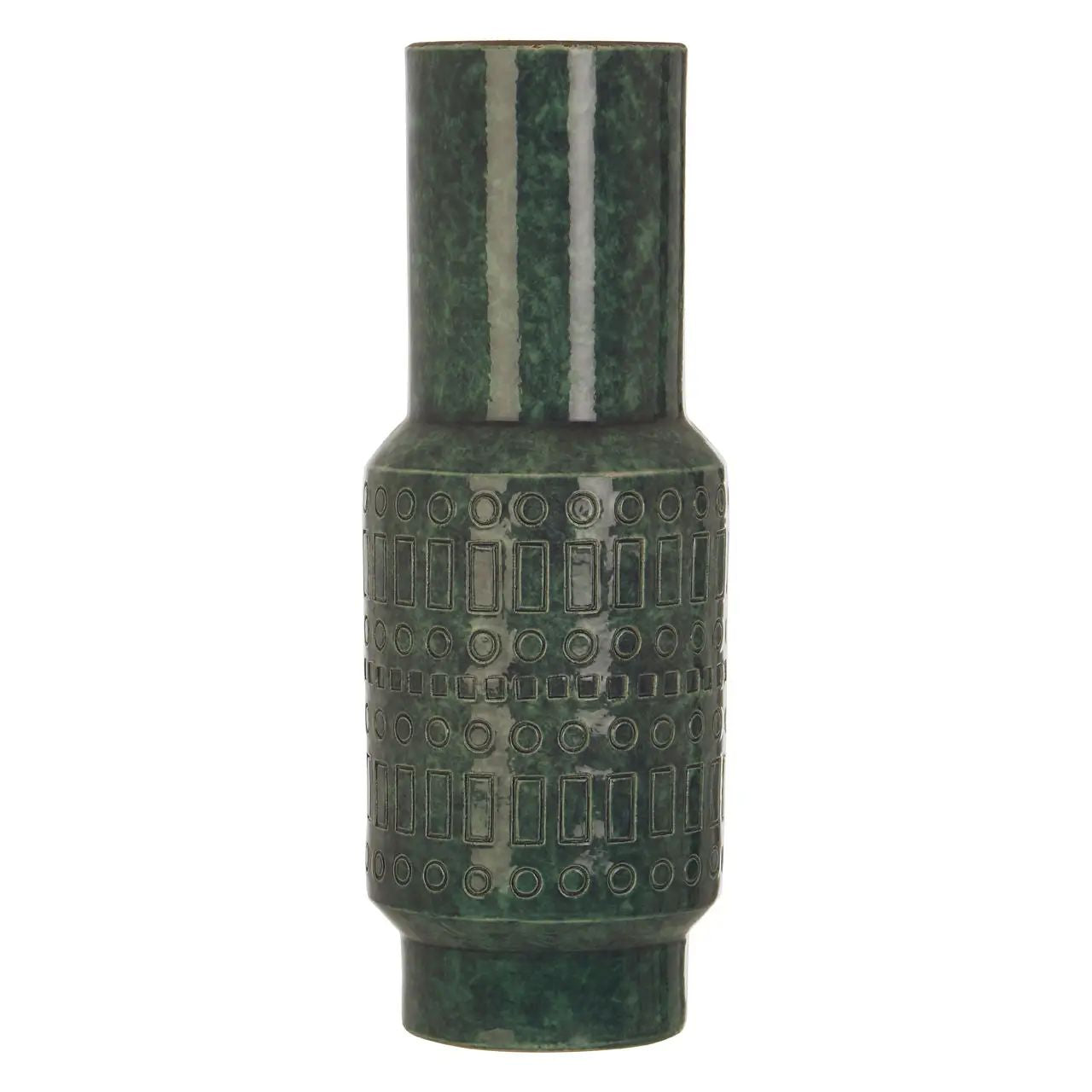 Riano Small Blue Earthenware Vase