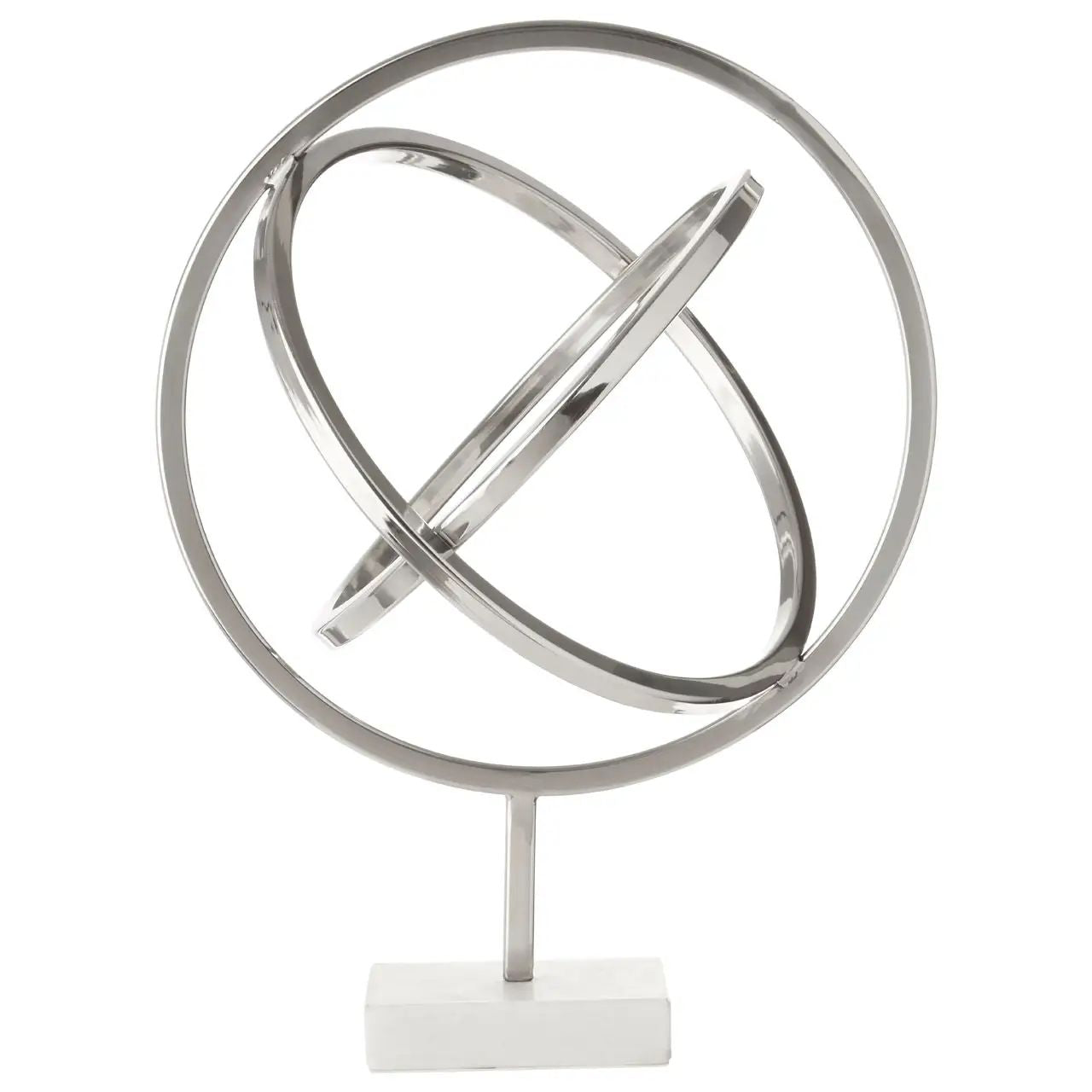 Radiano Large Silver Aluminium Spiral Sculpture