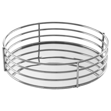 Aster Silver Round Tray