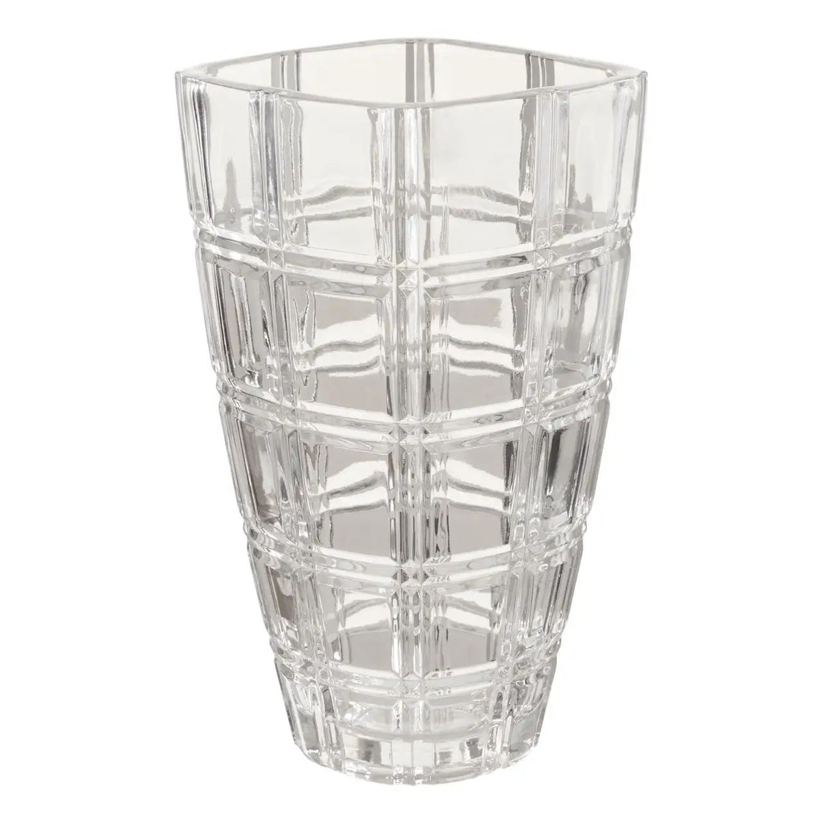Savira Grid Patterned Vase