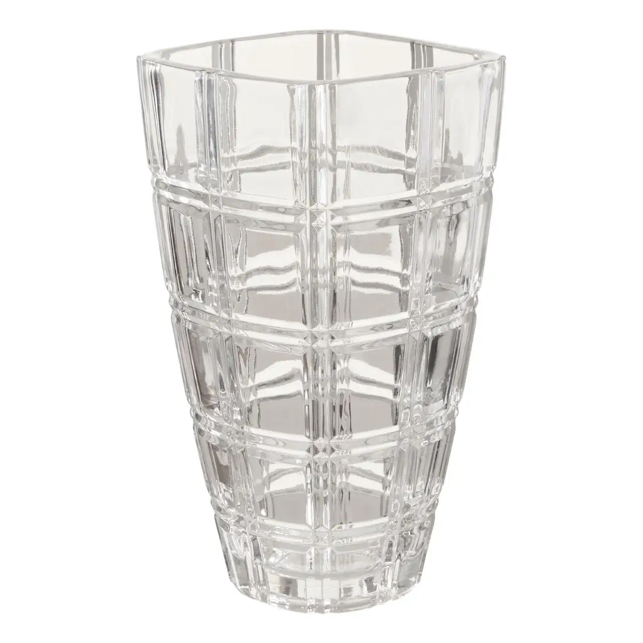 Savira Grid Patterned Vase