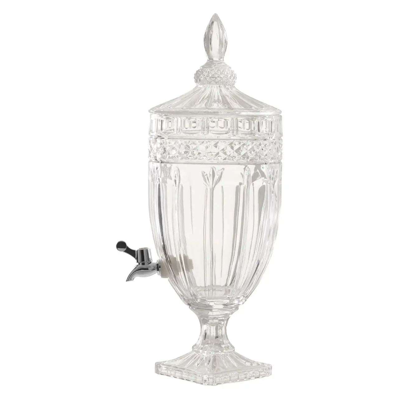 Savira Large Clear Glass Beverage Ginger Jar