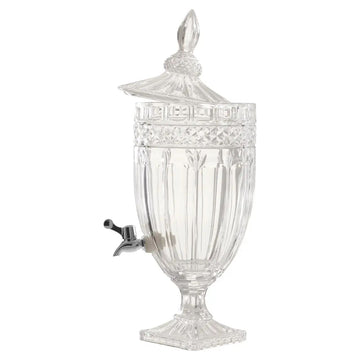 Savira Large Clear Glass Beverage Ginger Jar