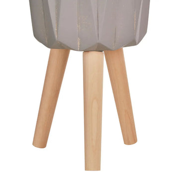 Carnell Small Grey Multifaceted Planter