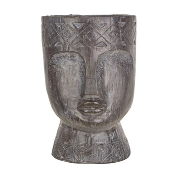 Carnell Large Black Magnesia Tribal Face Planter