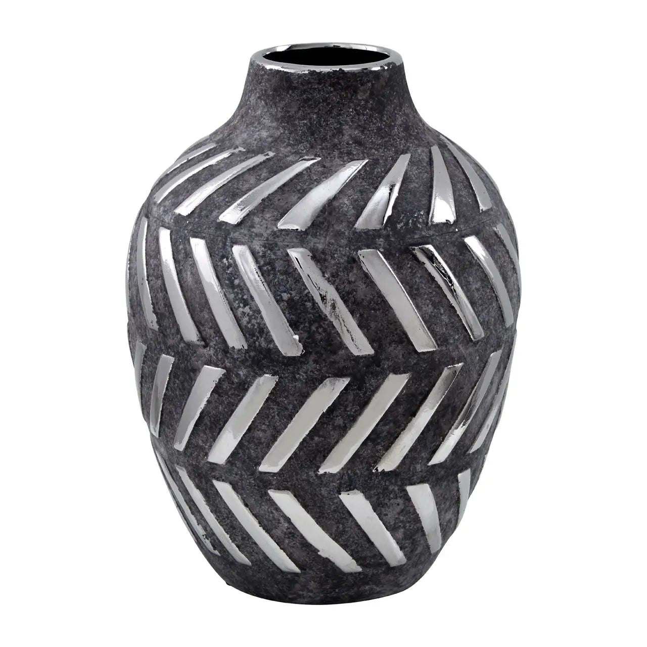 Heluna Small Grey Ceramic Vase