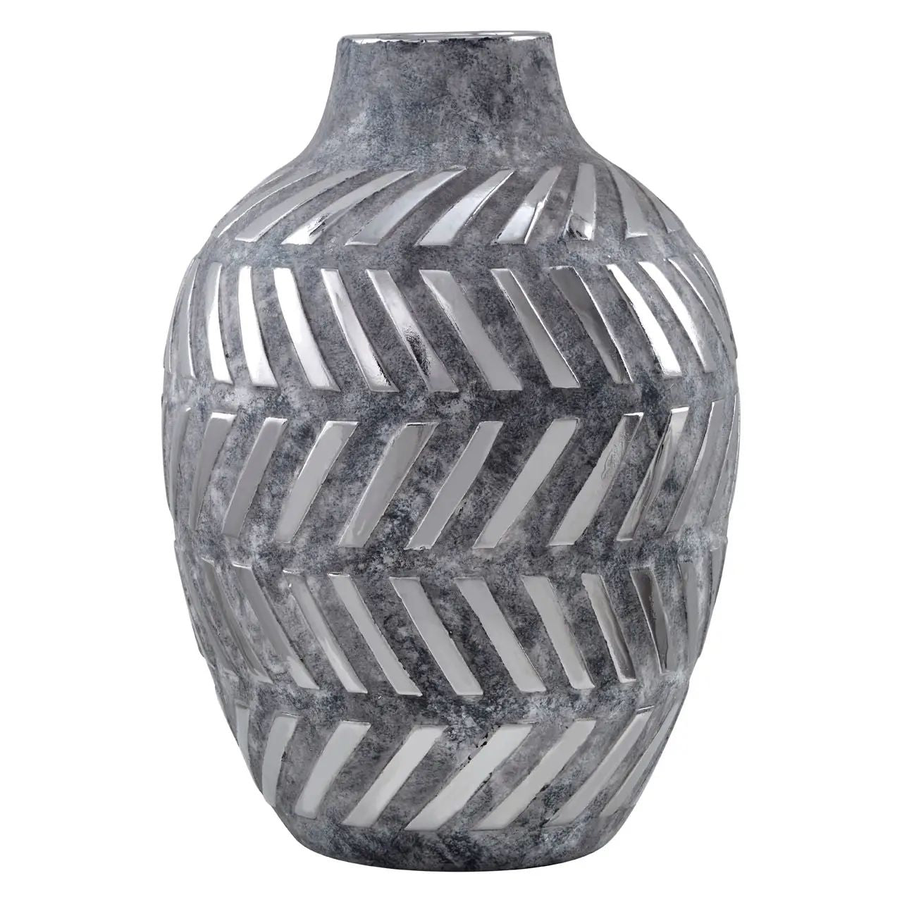 Heluna Large Grey Ceramic Vase
