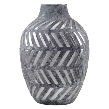 Heluna Large Grey Ceramic Vase