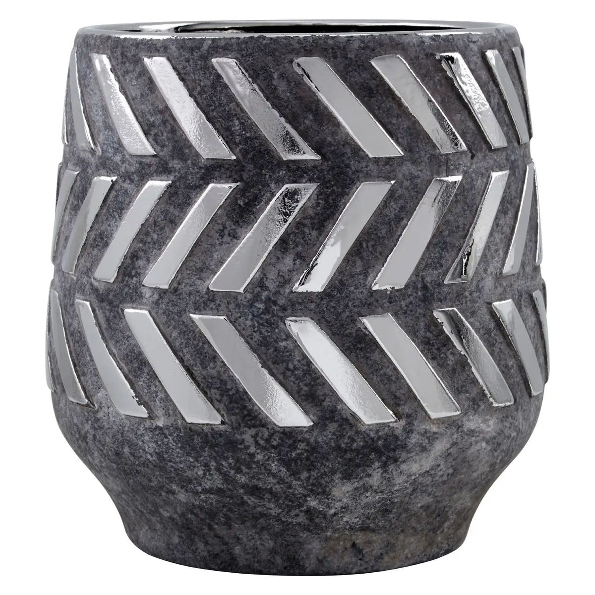 Heluna Large Grey Ceramic Planter