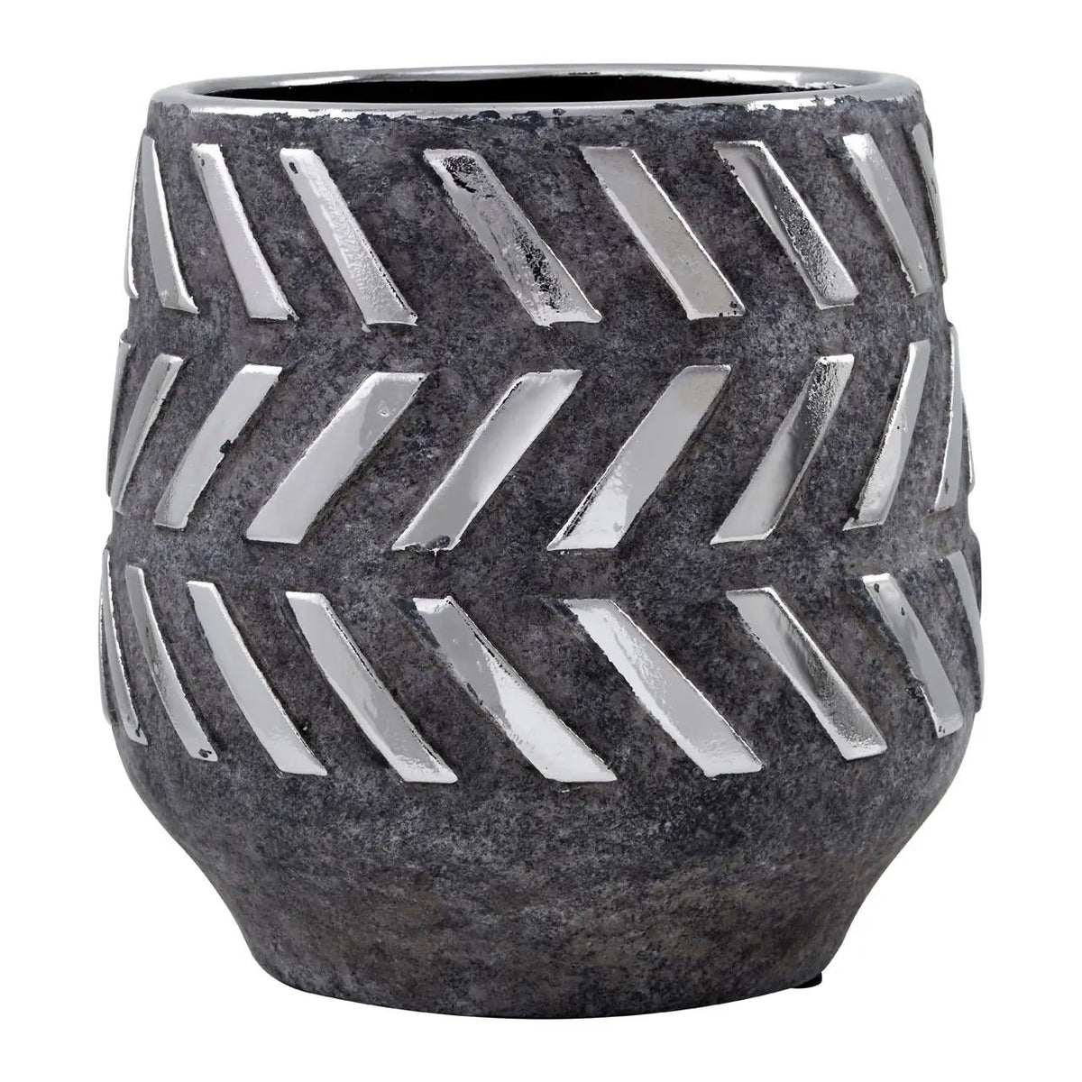 Heluna Small Grey Ceramic Planter