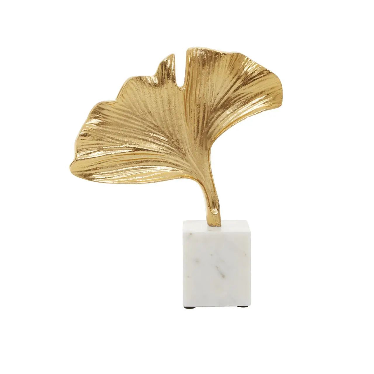 Radiano Gold Finish Ginkgo Sculpture