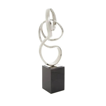 Radiano Silver Aluminium Knot Sculpture